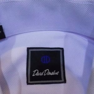 David Donahue Trim Fit Dress Shirt